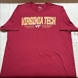 Virginia Tech Hokies Classic Arch Logo Maroon CSA Graphic T-Shirt Men's Large